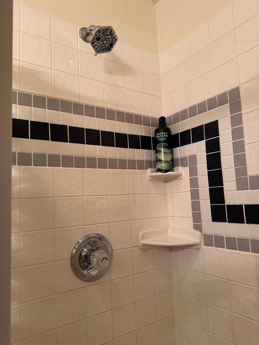Shower in master bedroom
