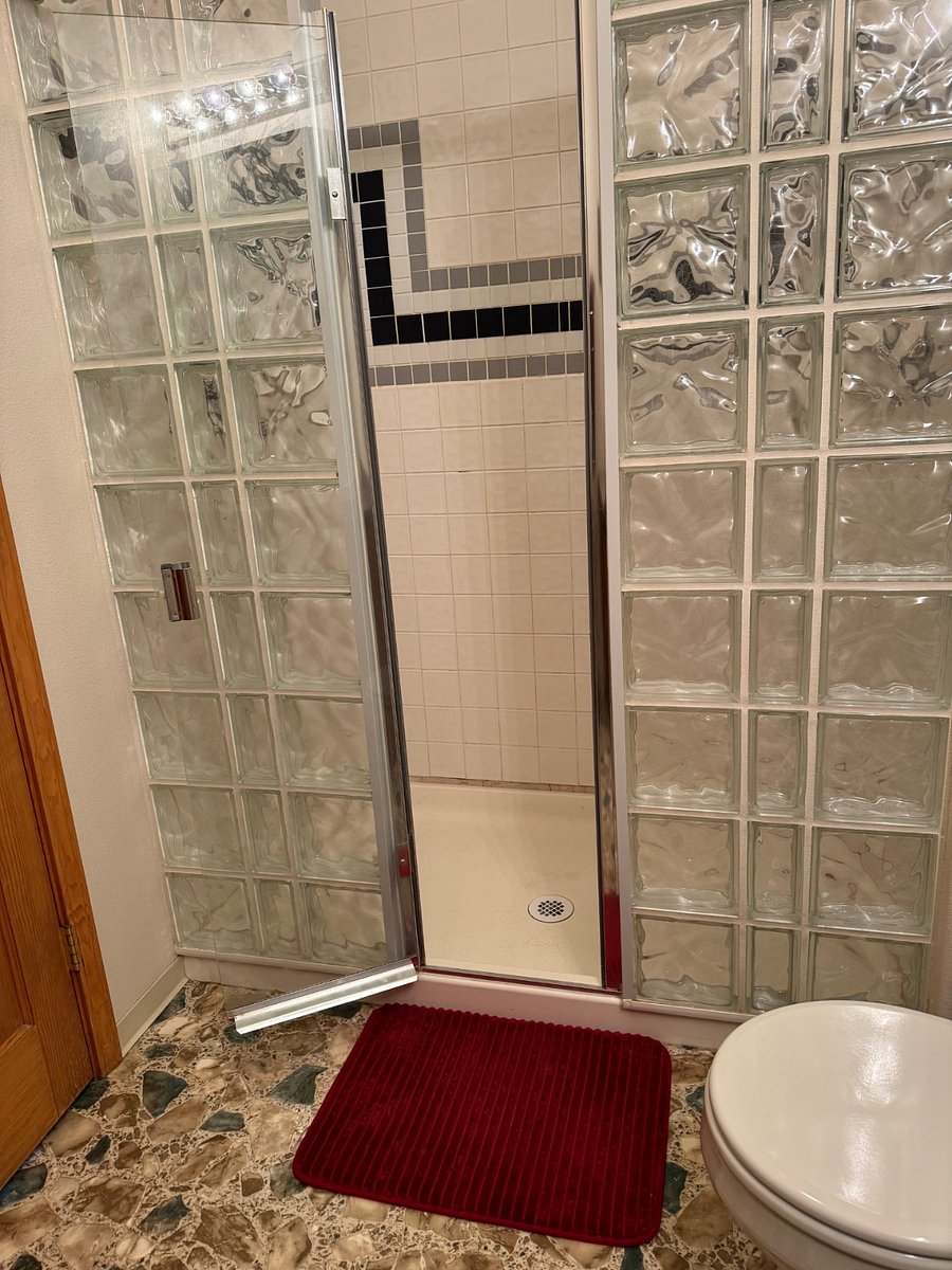 Shower in master bedroom