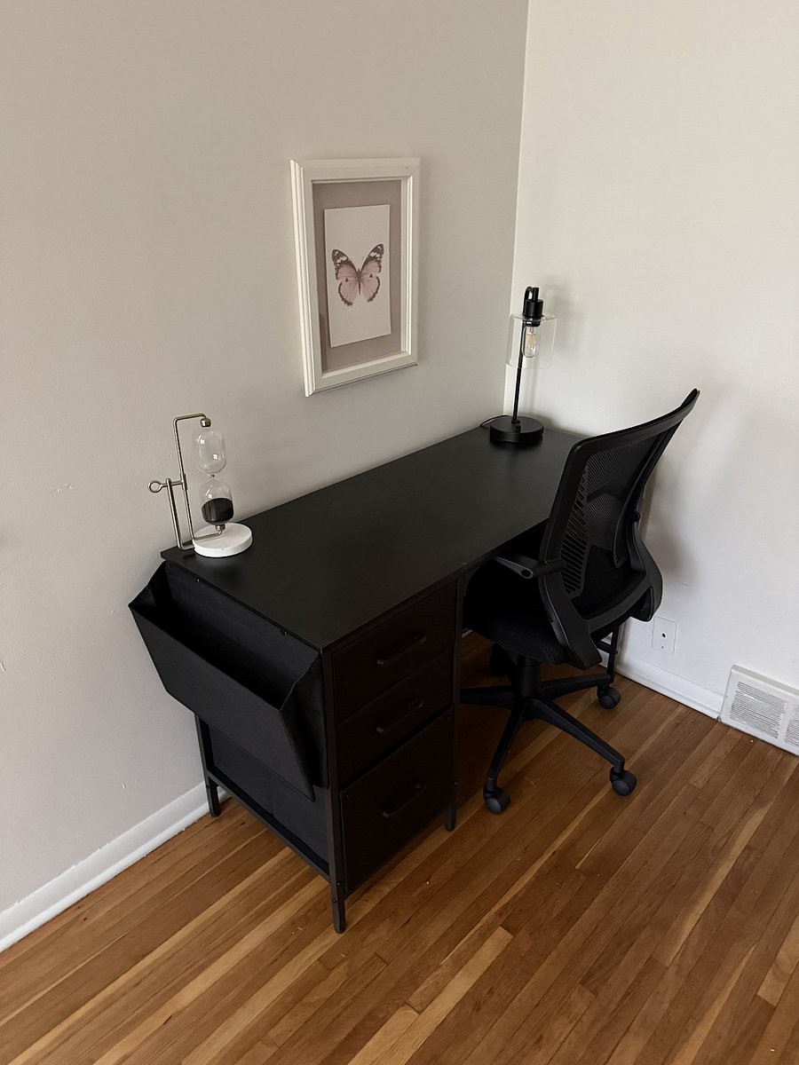 Dedicated office space includes an ergonomic chair and fast WiFi!