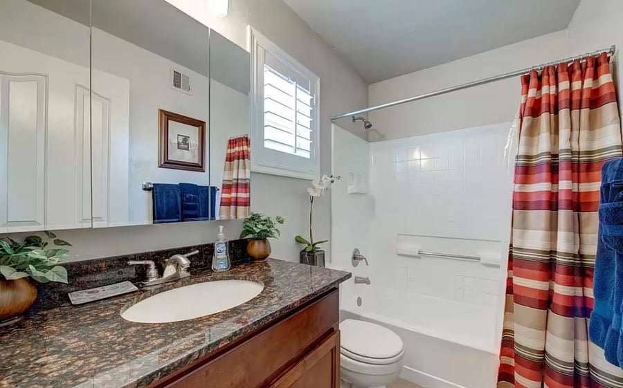 Master bathroom. 