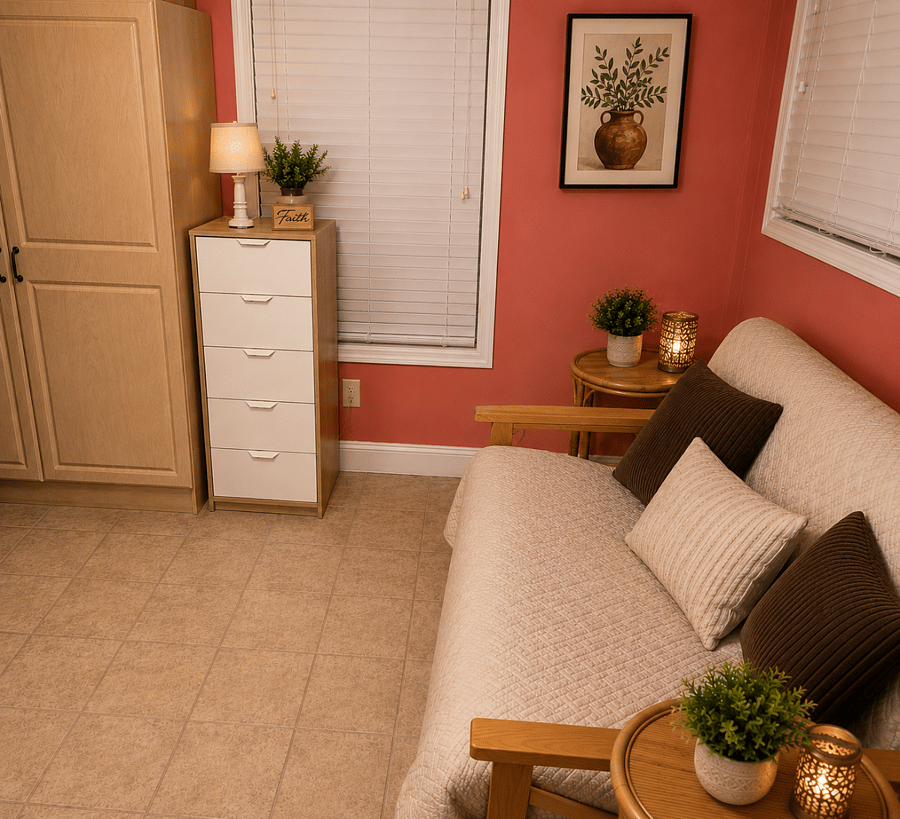 Relaxing sitting area