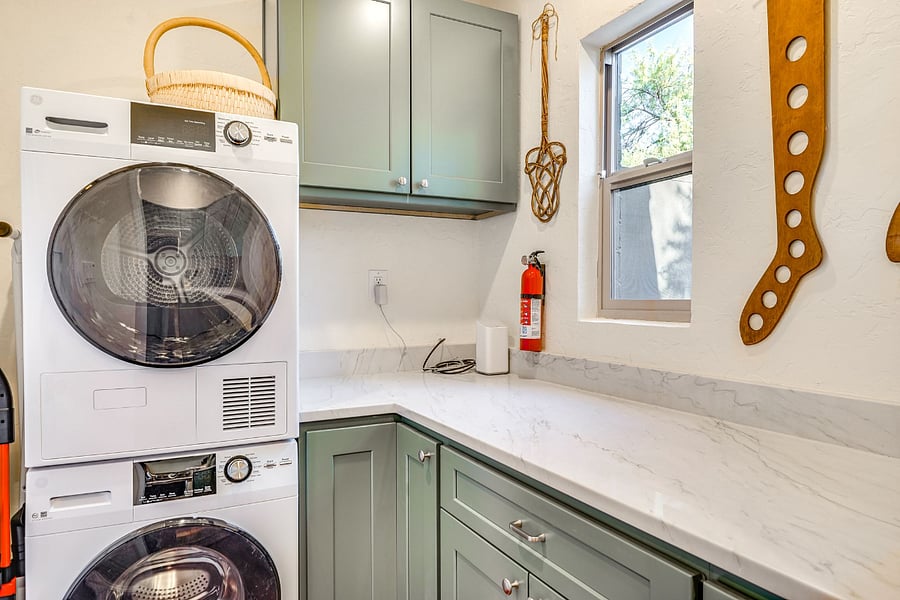 High end washer and dryer.