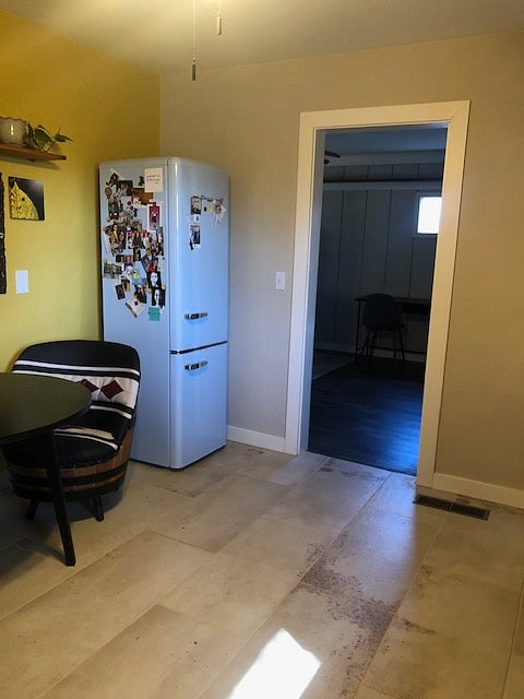 Shared refrigerator.  