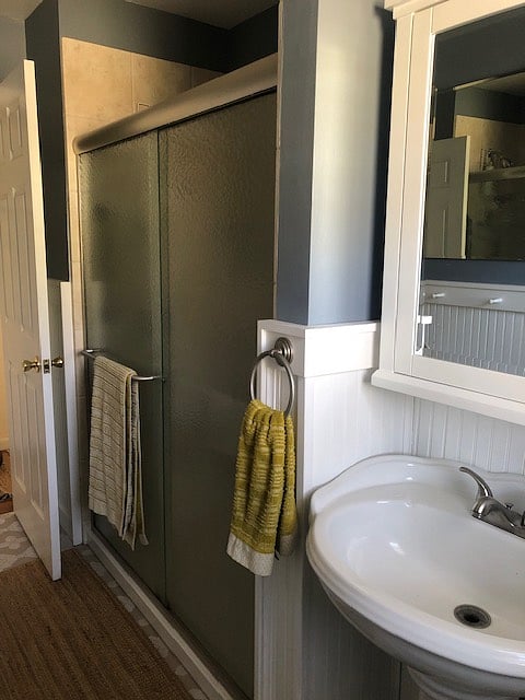 Main Bathroom with shower