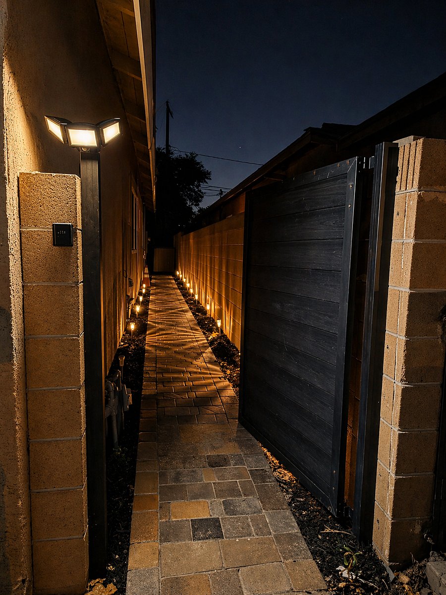 Arrive after dark. The lights are already on for you.