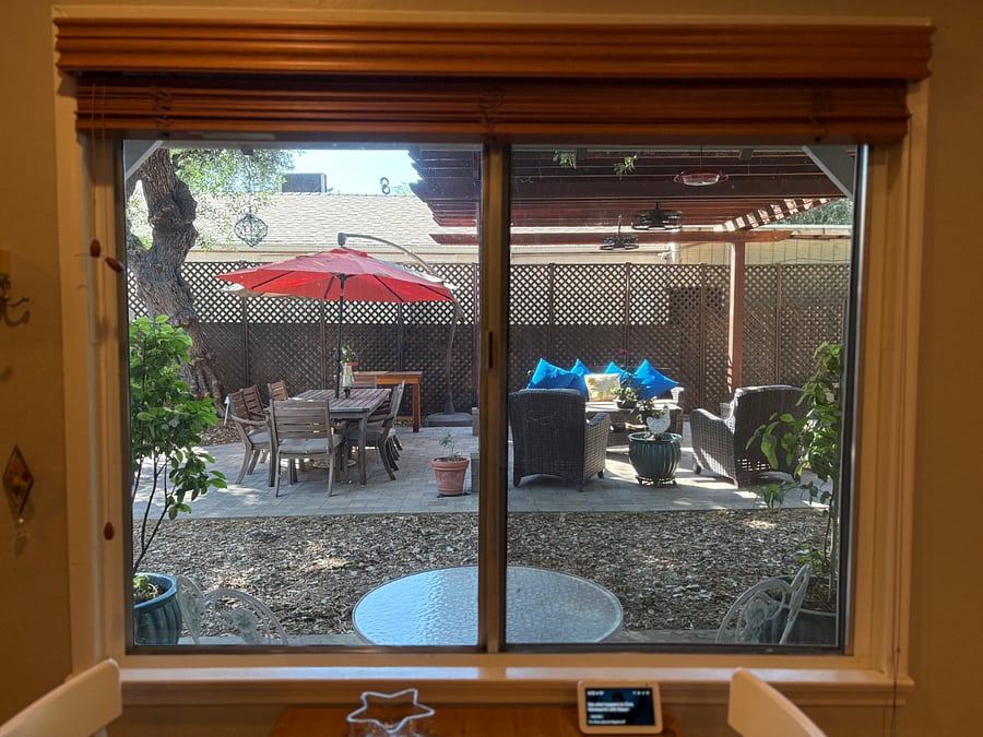View from bedroom window