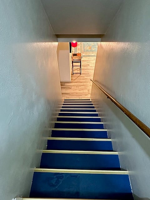 Stairs to access unit