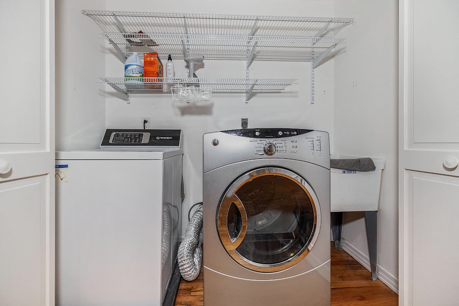 Upstairs laundry room