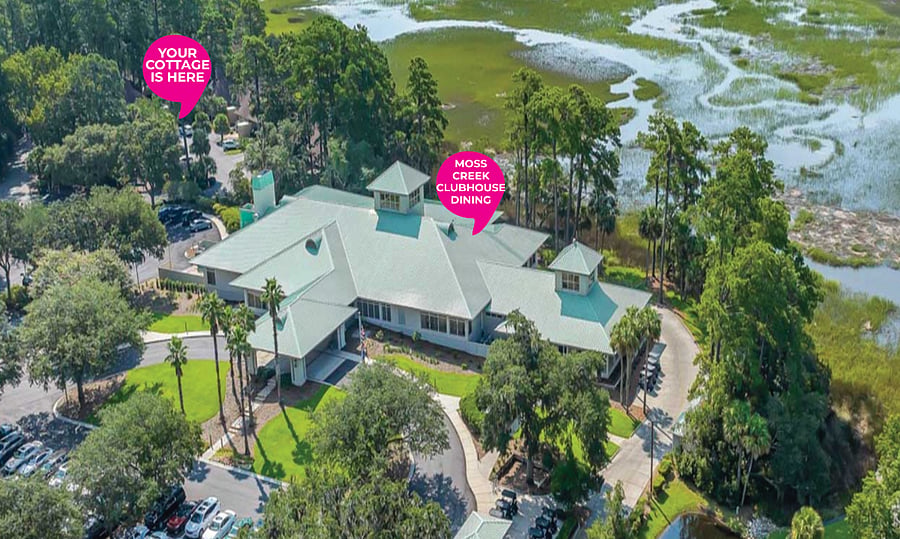 location of cottage next to Clubhouse