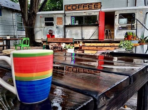 Flitch Coffee Bar a bike ride away and great place to work outside with food!