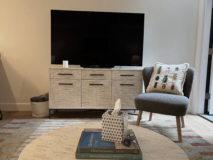 TV wall (65" Smart TV)