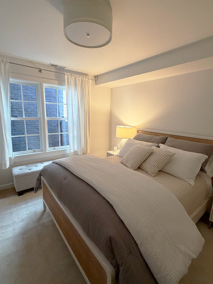 Bedroom side view showing private patio