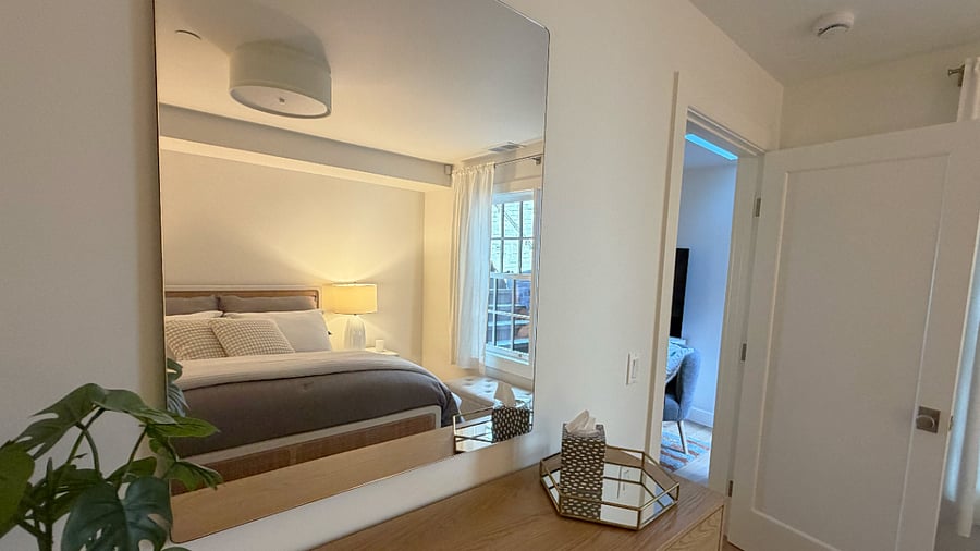 Bedroom dresser view