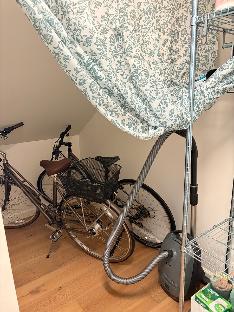 (2nd of 2) Front storage closet showing deeper storage area suitable for bikes/luggage/larger items (bikes not included)