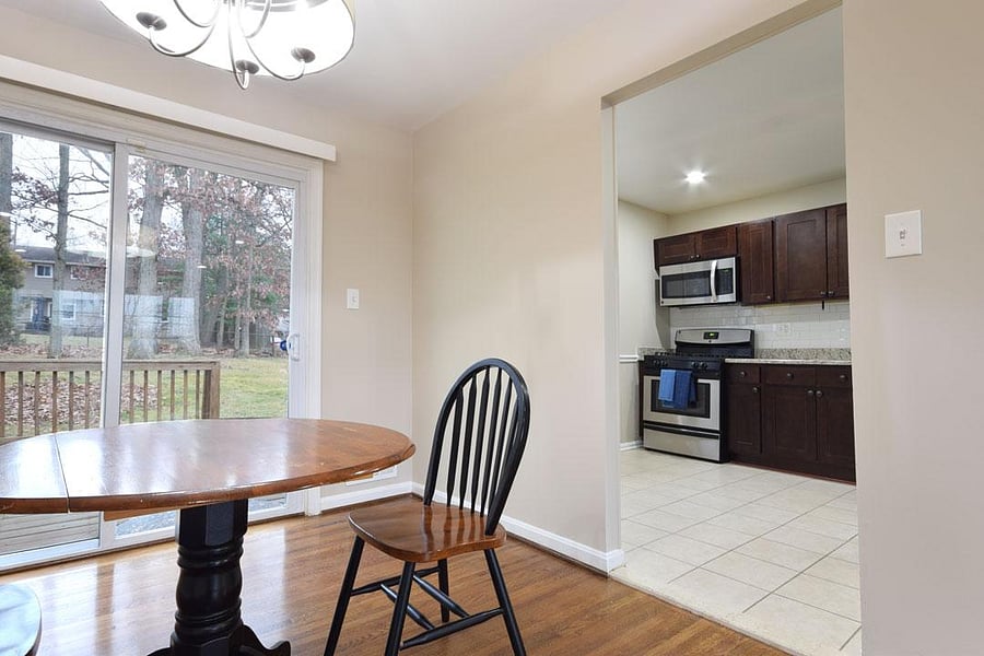 Upstairs kitchen and common area