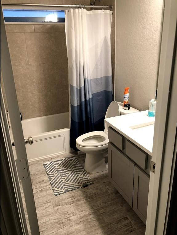 Shared bathroom with 1 other guest