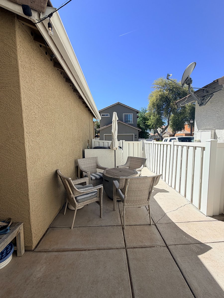 Private outdoor seating area perfect for morning coffee or relaxing after a long day.
