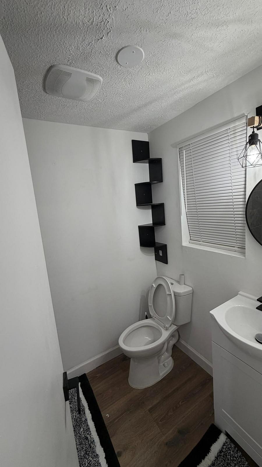 Private bathroom with private shower.