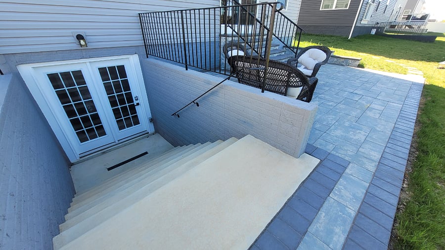 Patio on the way to entrance