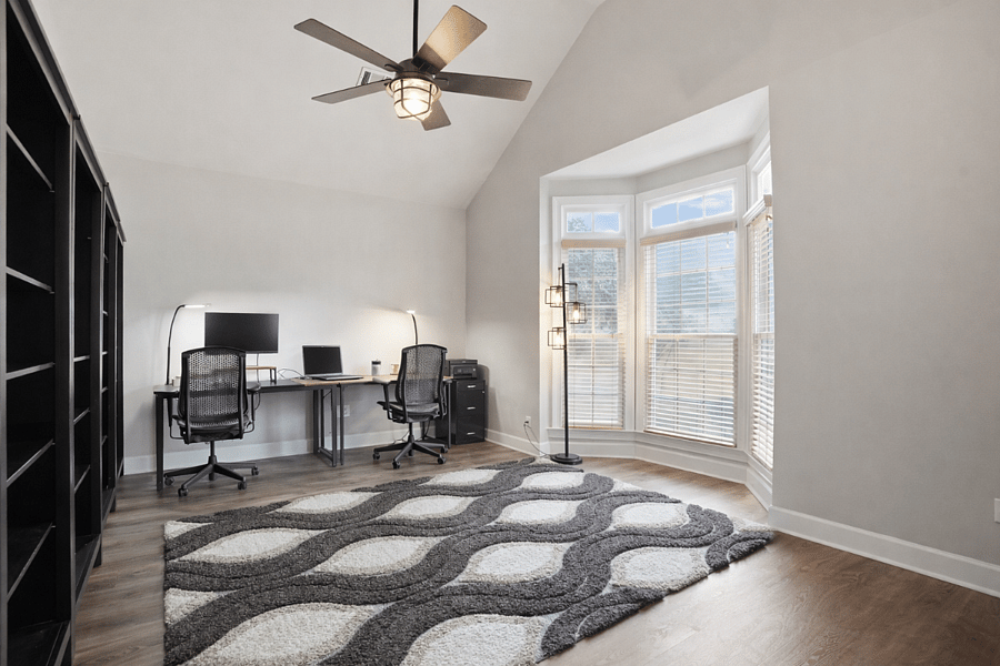 Dedicated office space designed for remote work with high-speed Google Fiber WiFi.