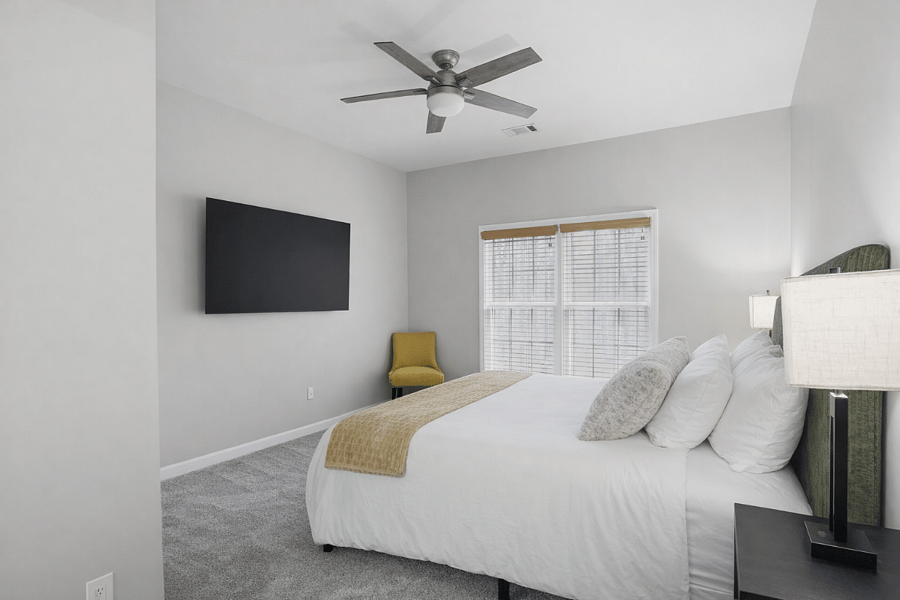 Private bedroom with its own ensuite bathroom, ideal for added comfort and privacy.