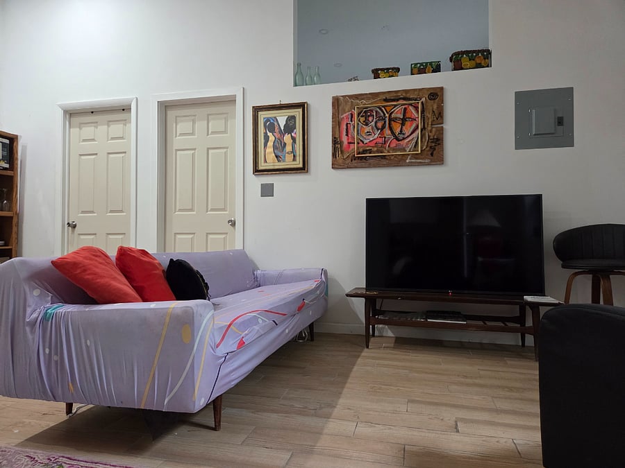 Living area with Smart TV