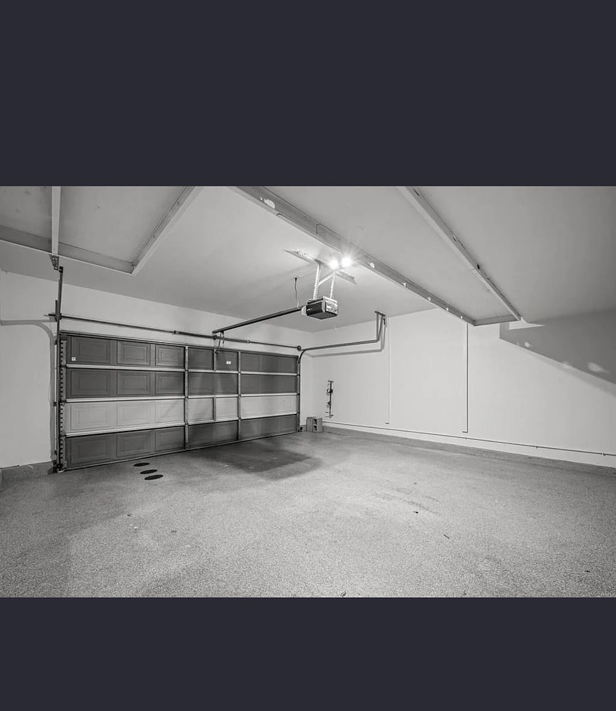 2 car garage with opener