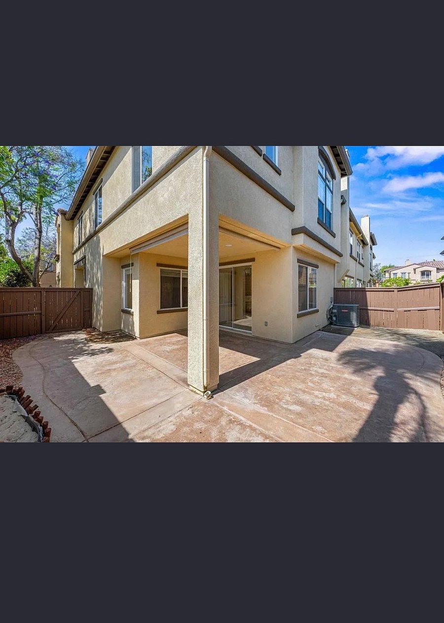 Private enclosed backyard & covered patio