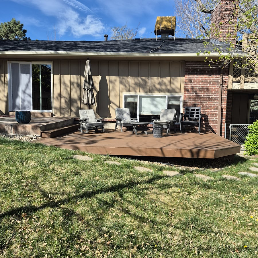 shared yard and back porch