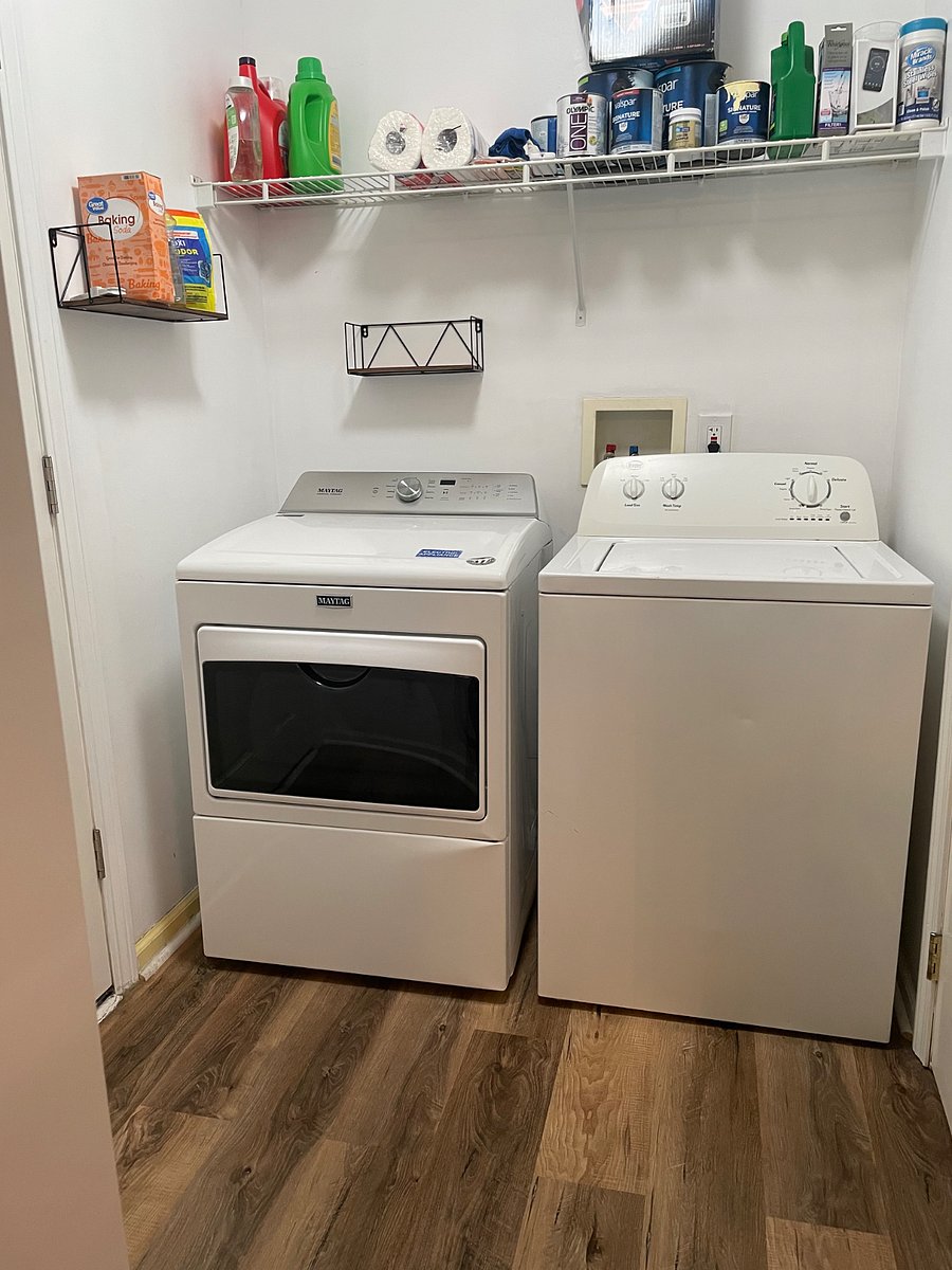 Washer and dryer available 