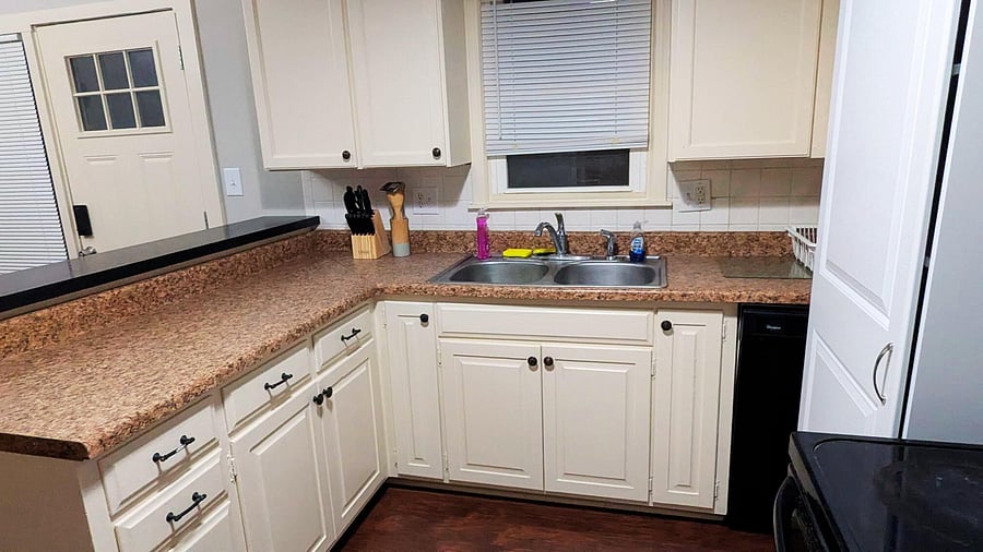kitchen with assigned cabinets