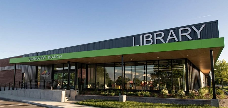 Library within walking distance