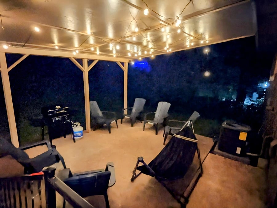outdoor patio with grill