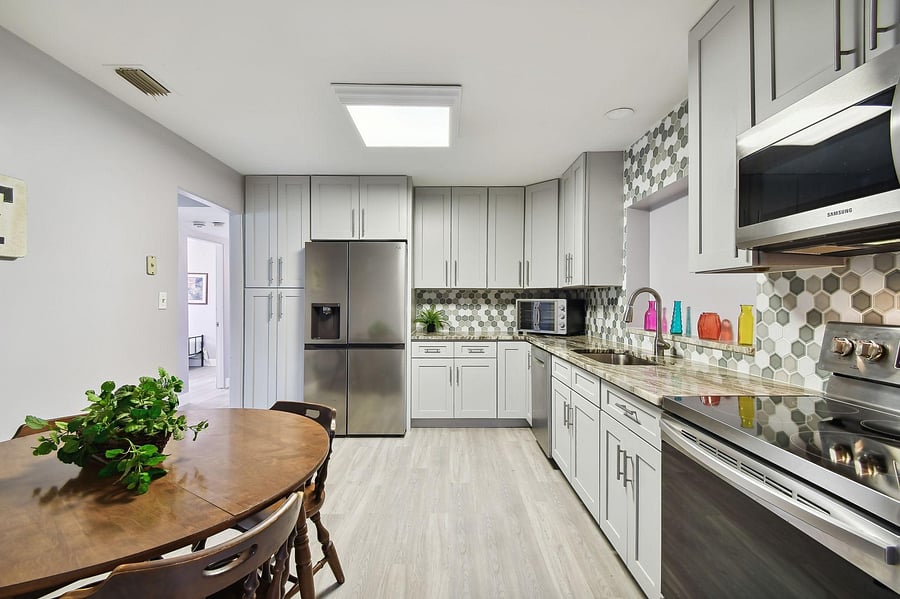 Sitting area in kitchen