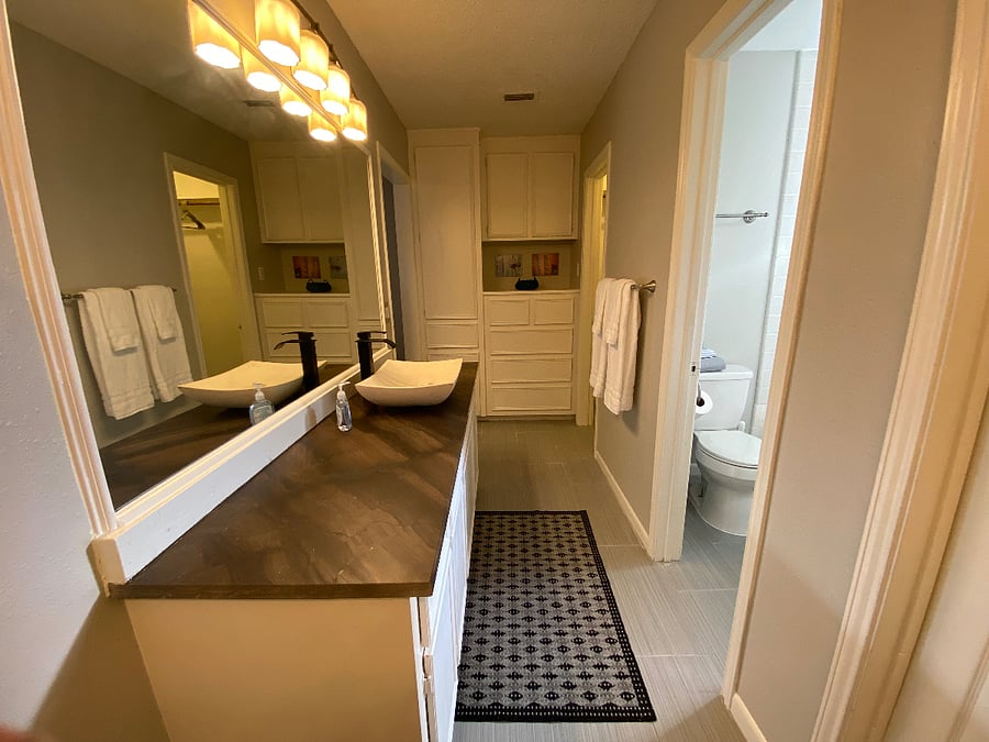 Master bathroom.