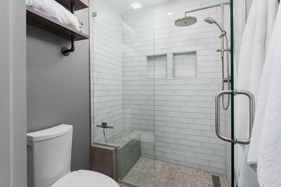 Primary en-suite with rain shower