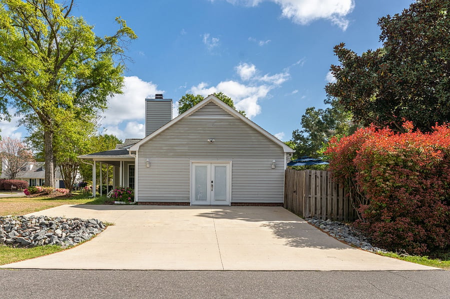 Exterior entrance from driveway