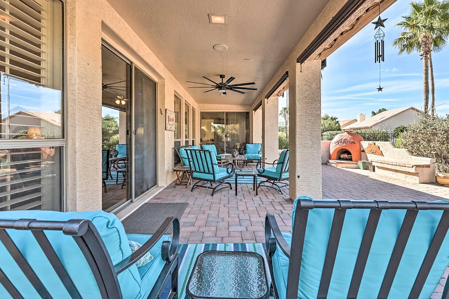 Covered patio