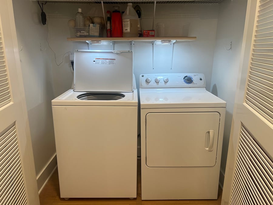 Full-size washer and dryer