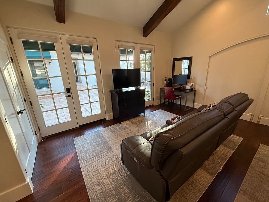 Light and bright with patio access.