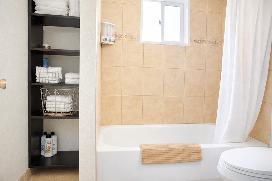Everything you need to refresh: Hair dryer, makeup cloths, and essential toiletries provided, so you can pack light for your COS adventure.