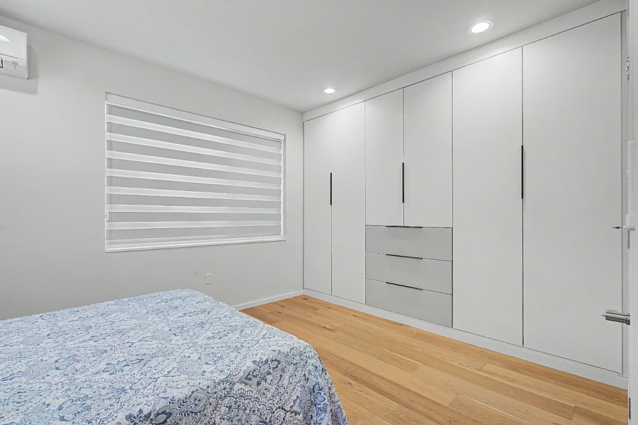 Organizers in primary bedroom