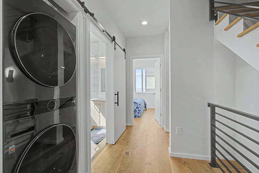 Washer and dryer in the hallway on 3rd floor