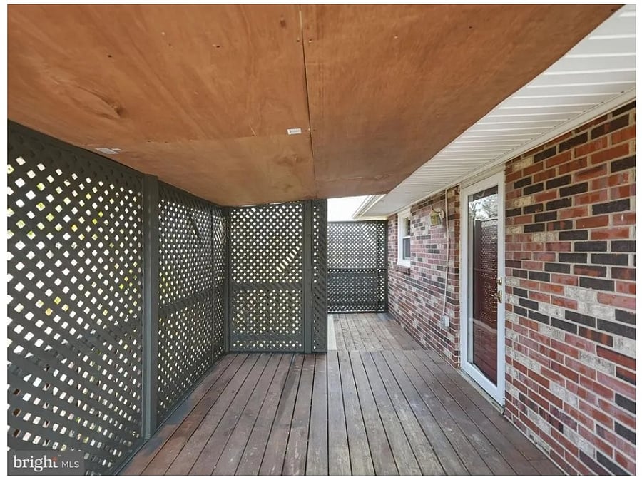 Covered Deck off of the kitchen. It also has an uncovered area too.