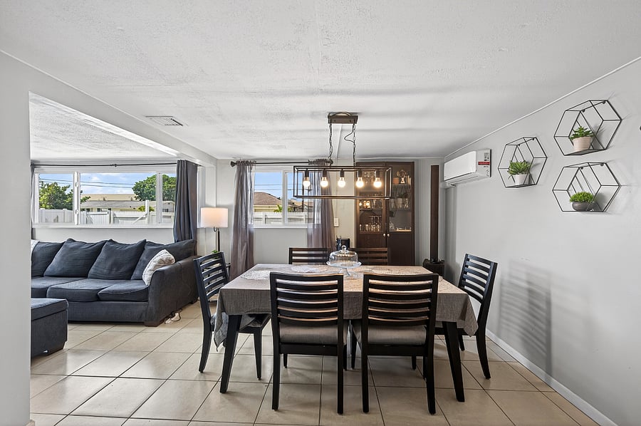 Some furnishings are owner-owned and will be removed prior to occupancy. Any items not conveying will be replaced with comparable, high-quality furniture before move-in.