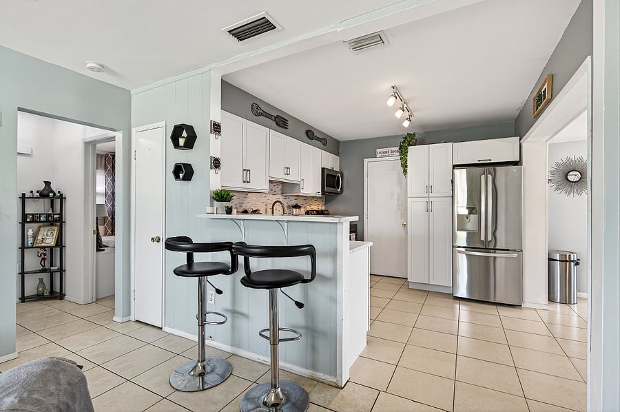 Some furnishings are owner-owned and will be removed prior to occupancy. Any items not conveying will be replaced with comparable, high-quality furniture before move-in.
