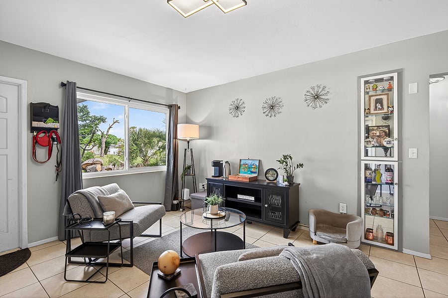 The current chairs shown do not convey with the rental. They will be replaced with similar seating prior to occupancy. Some furnishings are owner-owned and will be removed prior to occupancy. Any items not conveying will be replaced with comparable, high-quality furniture before move-in.