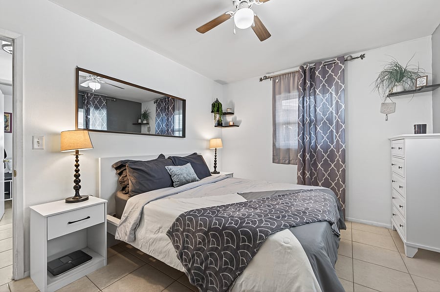 Some furnishings are owner-owned and will be removed prior to occupancy. Any items not conveying will be replaced with comparable, high-quality furniture before move-in.