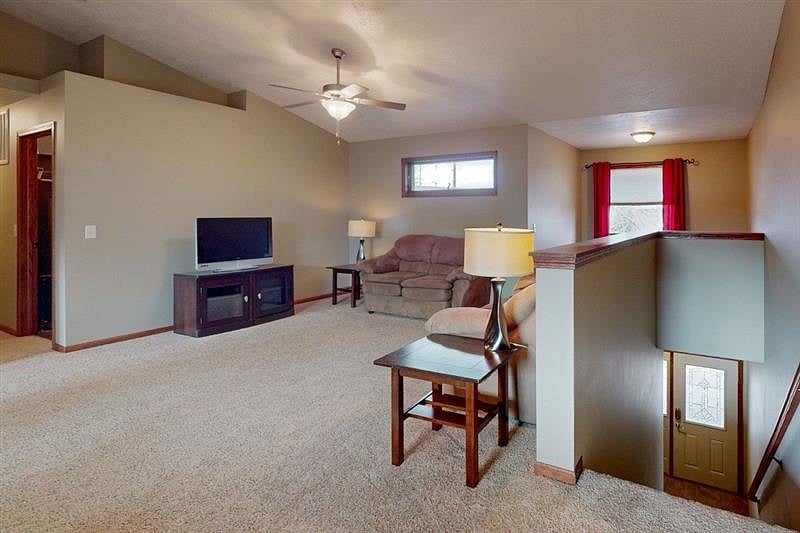 This is an older photo - a bigger TV has been installed.