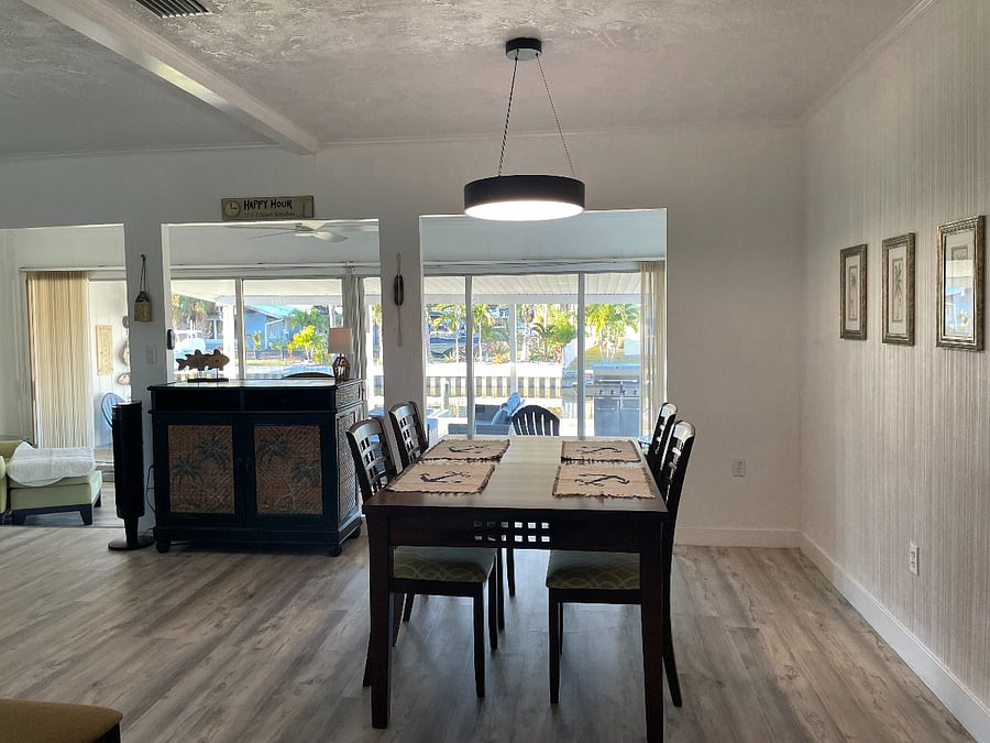 Dining area view of waterfront